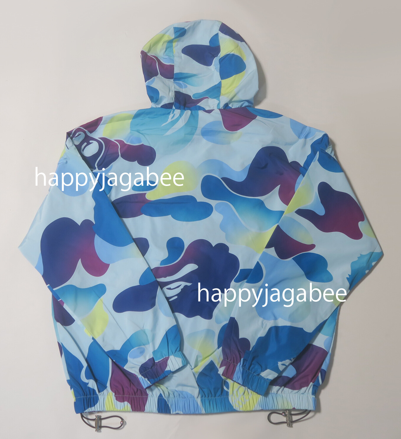Pre-owned Bape A Bathing Ape Men's  X Bayc Season 2 Light Weight Jacket Blue 1k73140903