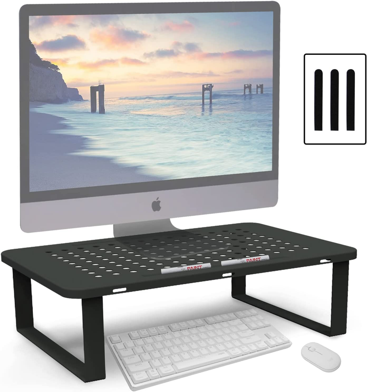Riser For Laptop, Computer, Pc, Printer, Mesh Metal Monitor Riser