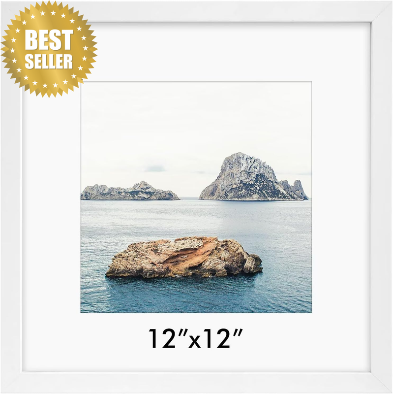 White Square Picture Frame for Instagram Prints, Custom Art, Wall Photo Frame, S