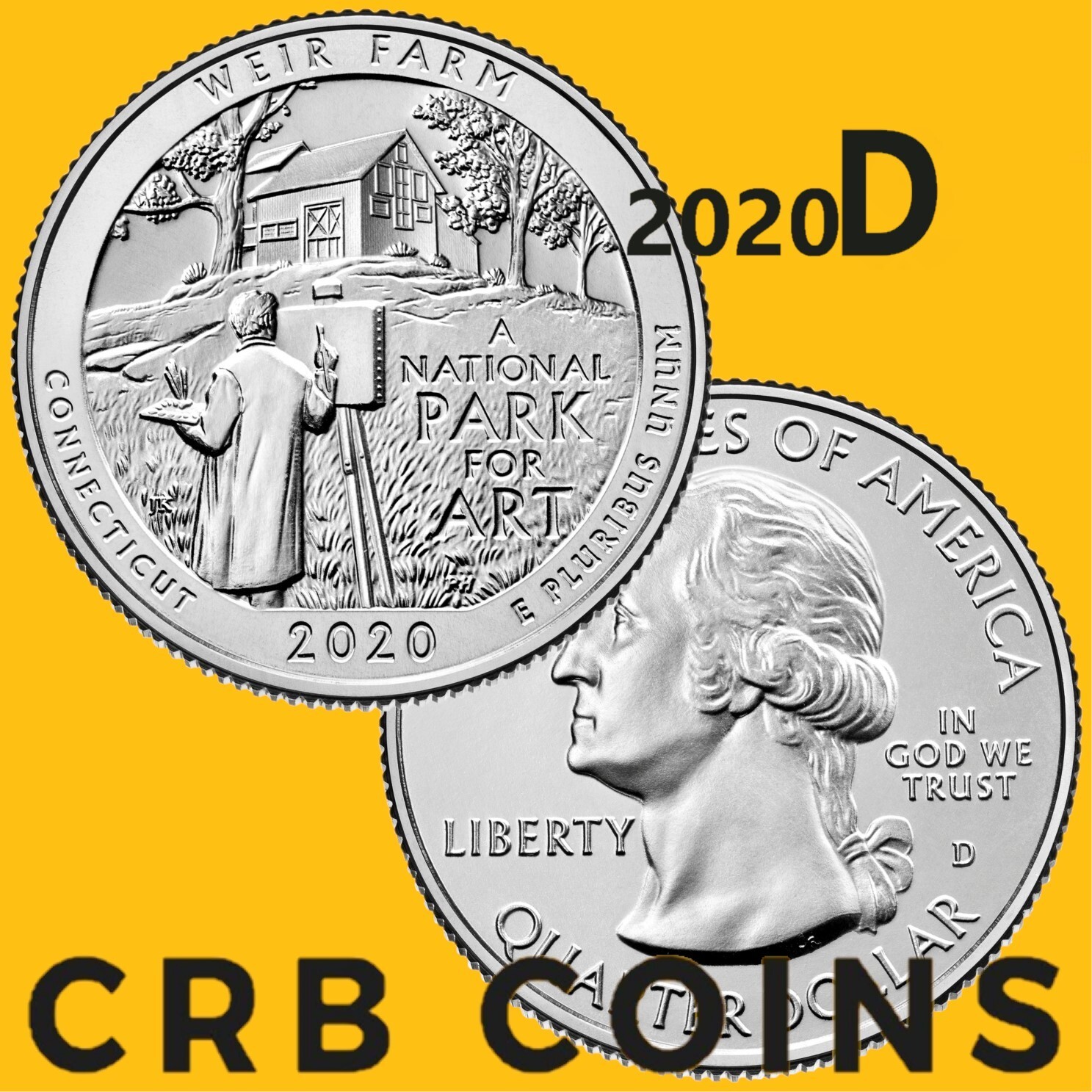 2020-D Weir Farm National Historic Site Quarter - (UNC) KM