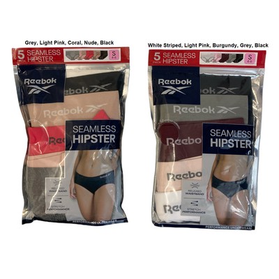 

Женские бесшовные трусики-хипстеры Reebok Stretch Performance (5 шт.), без тегов, Seamless Hipster