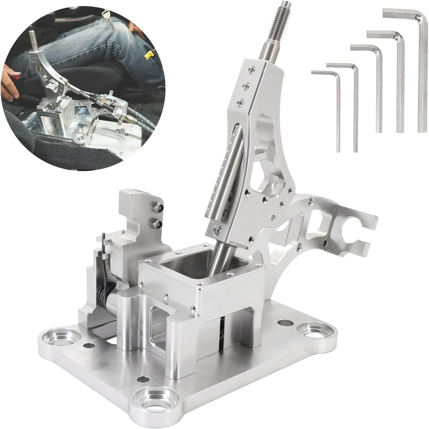 Billet Racing Shifter Box Set Aluminum for RSX Type S 2002-2006 Civic 2001-2005