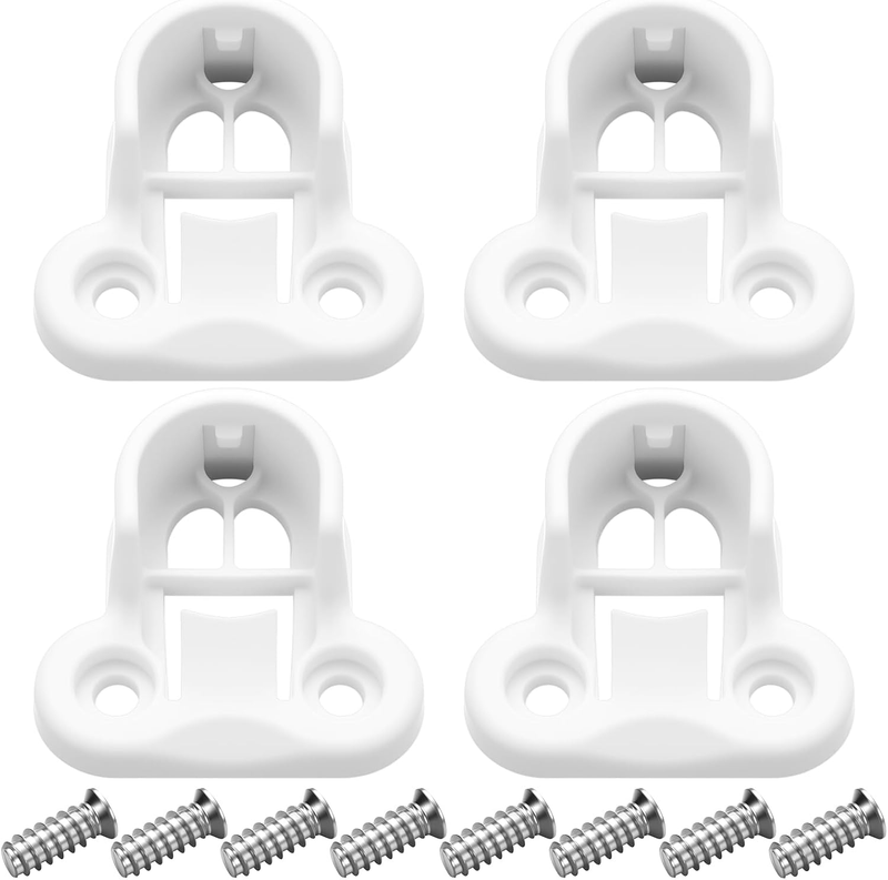 4 Pack White Replacement Brackets for IKEA Pax Komplement Closet System