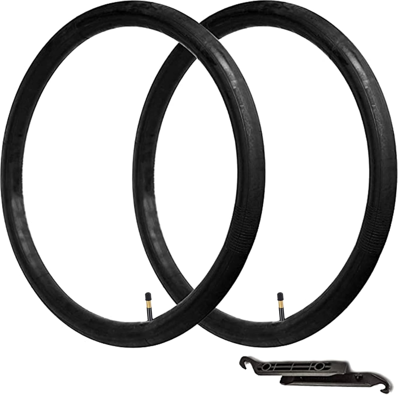 (2-Pack) 700C Bike Tubes - 700X20-25C 700X35/43C Inner Tubes with Schrader/Prest