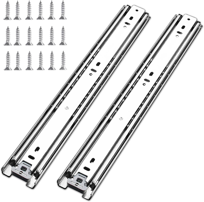 1 Pair 36 Inch 100 Lb Capacity Heavy Duty Drawer Slides(With