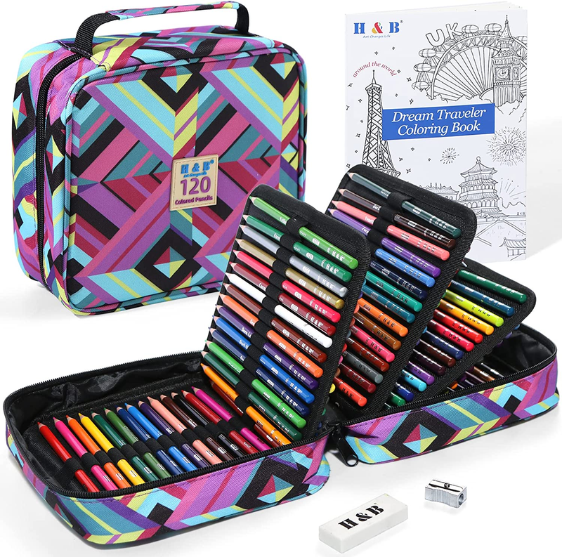 Set, Art Pencil Kit For Adult Coloring,oil Based Soft Core,