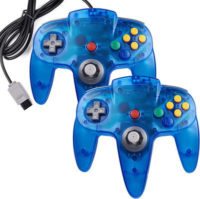 2 Pack Classic N64 Controller,  Retro N64 Wired Joystick Game Pad Remote Control