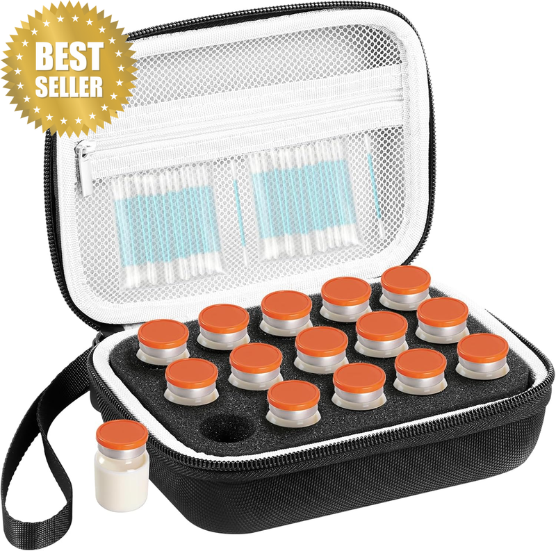 15/30 Slot Insulin Vial Protector Case Reusable Travel Cooler for Insulin Pens &