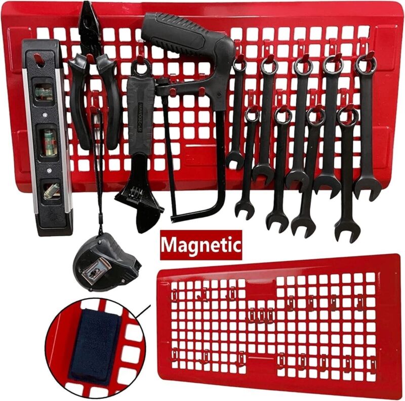 Magnetic Tool Holder Tool Box Chest Organizer Wrench Tool Storage Rack Garage Ho