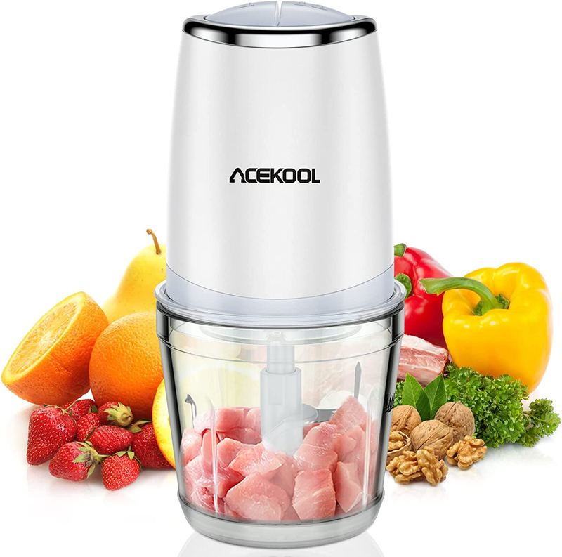Food Processor Small Electric Food Chopper for Vegetables Meat Fruits Nuts Puree