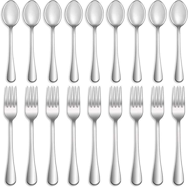 16 Pcs Forks and Spoons Silverware Set,Food Grade Stainless Steel Flatware Cutle