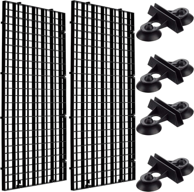OIIKI 2PCS Egg Crate for Aquarium, Grid Tank Divider Tray, Fish Tank Bottom with