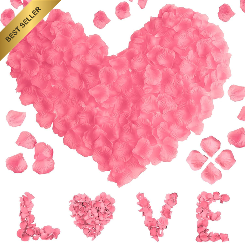 Valentine’S Day 2026 Diary 2000 Artificial Pink Rose Petals – Romantic Non-Woven