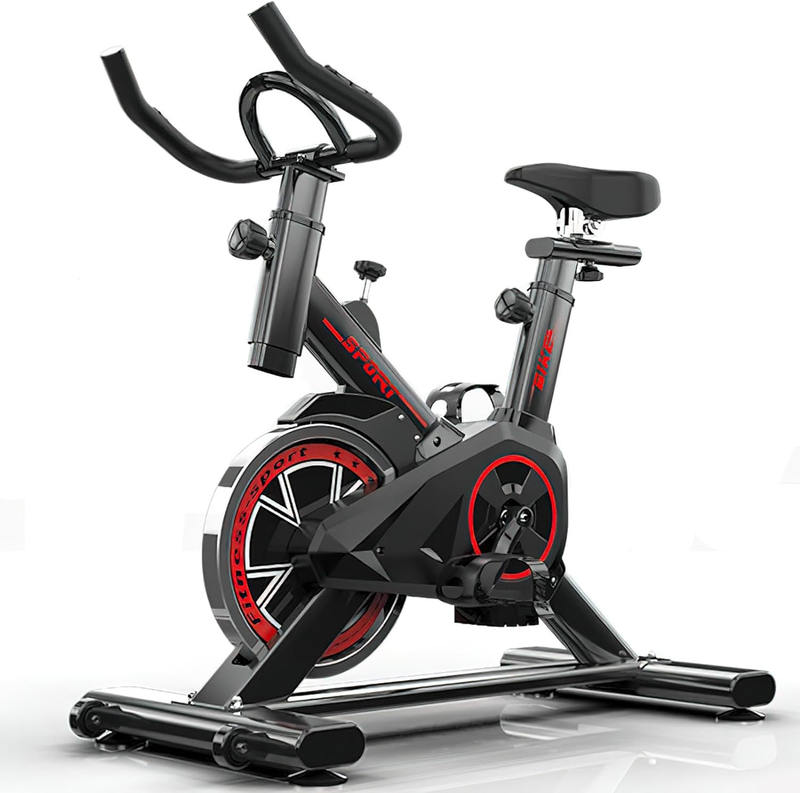 Exercise Bike with Brake Pads Indoor Bike with Tablet Rack f