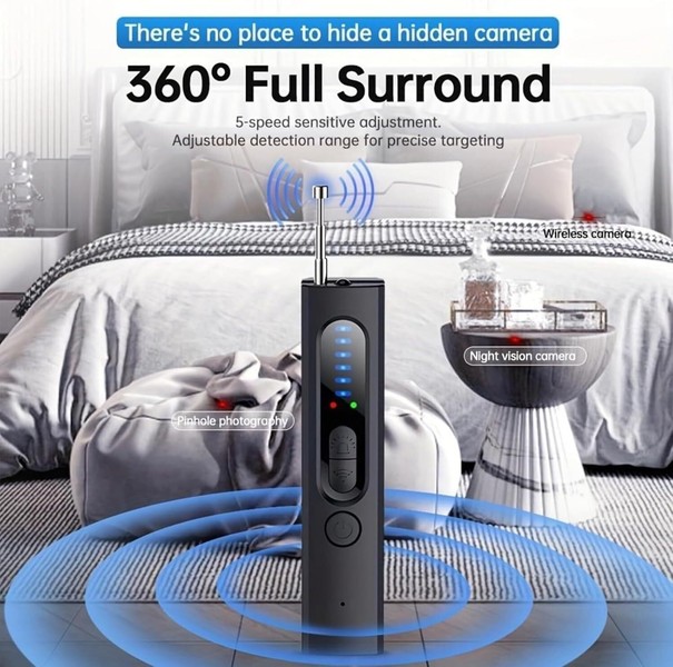 1 Anti-Spy RF Signal Detector Hidden Camera GSM Audio Bug Finder Scanner Tracker - Image 7