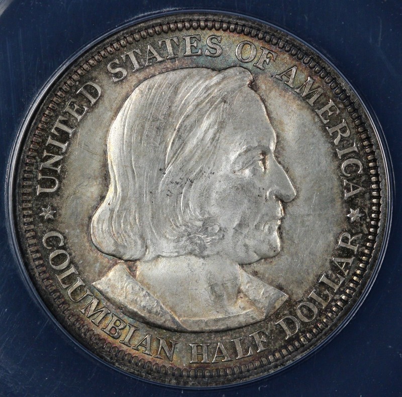 1892 50c Columbian Expo Commemorative Half Dollar ANACS MS 64