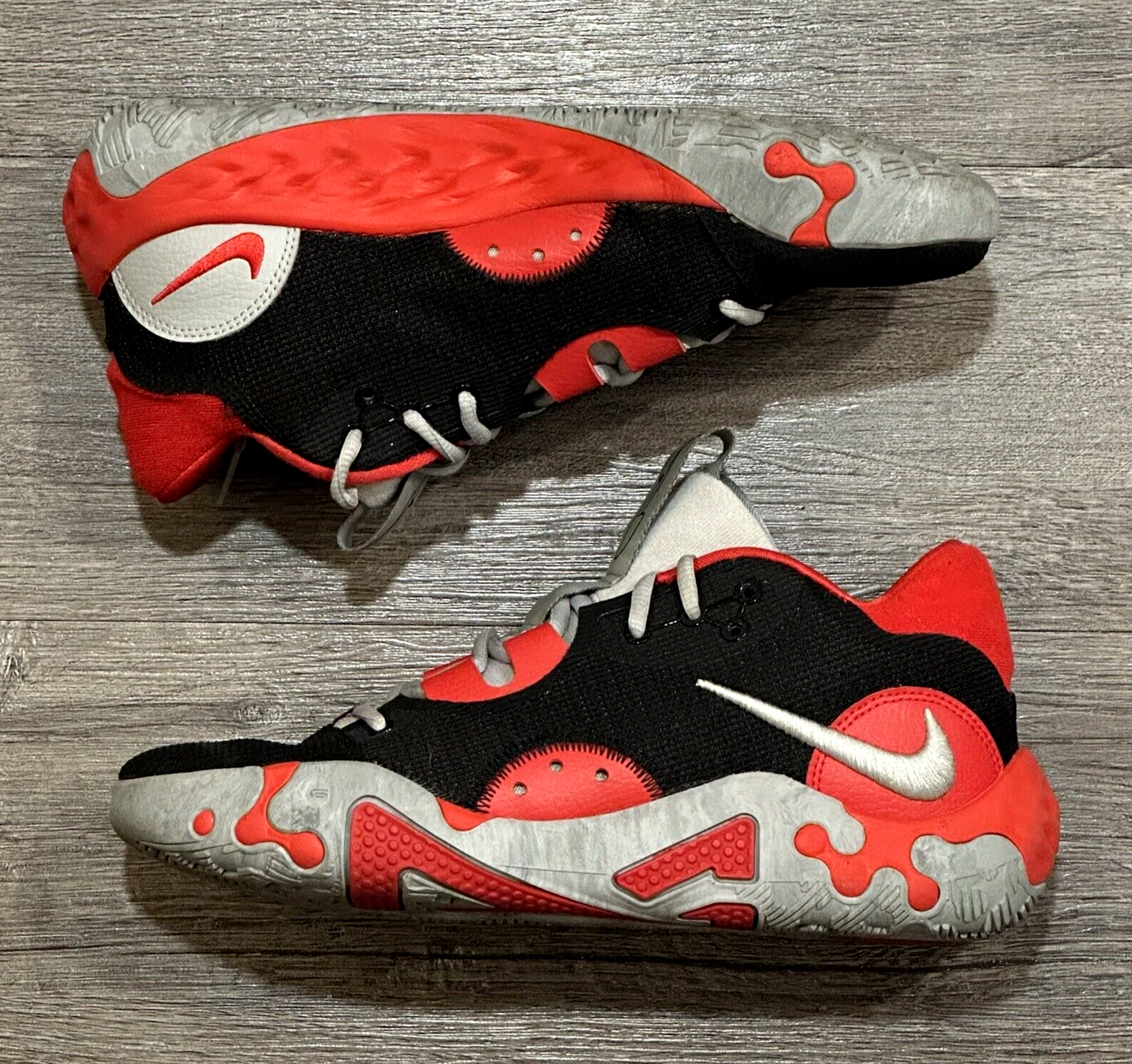 シューズ NIKESHOXTLBLACK/UNIVERSITYRED Nike PG 6 NBY Black University Red Mens Basketball Shoes