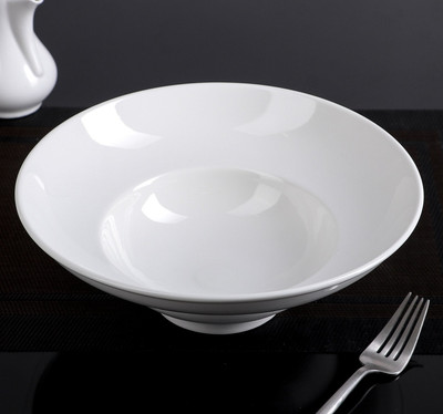 White Deep Salad or Soup Plate 9.75'' inch | 16 Fl Oz |
