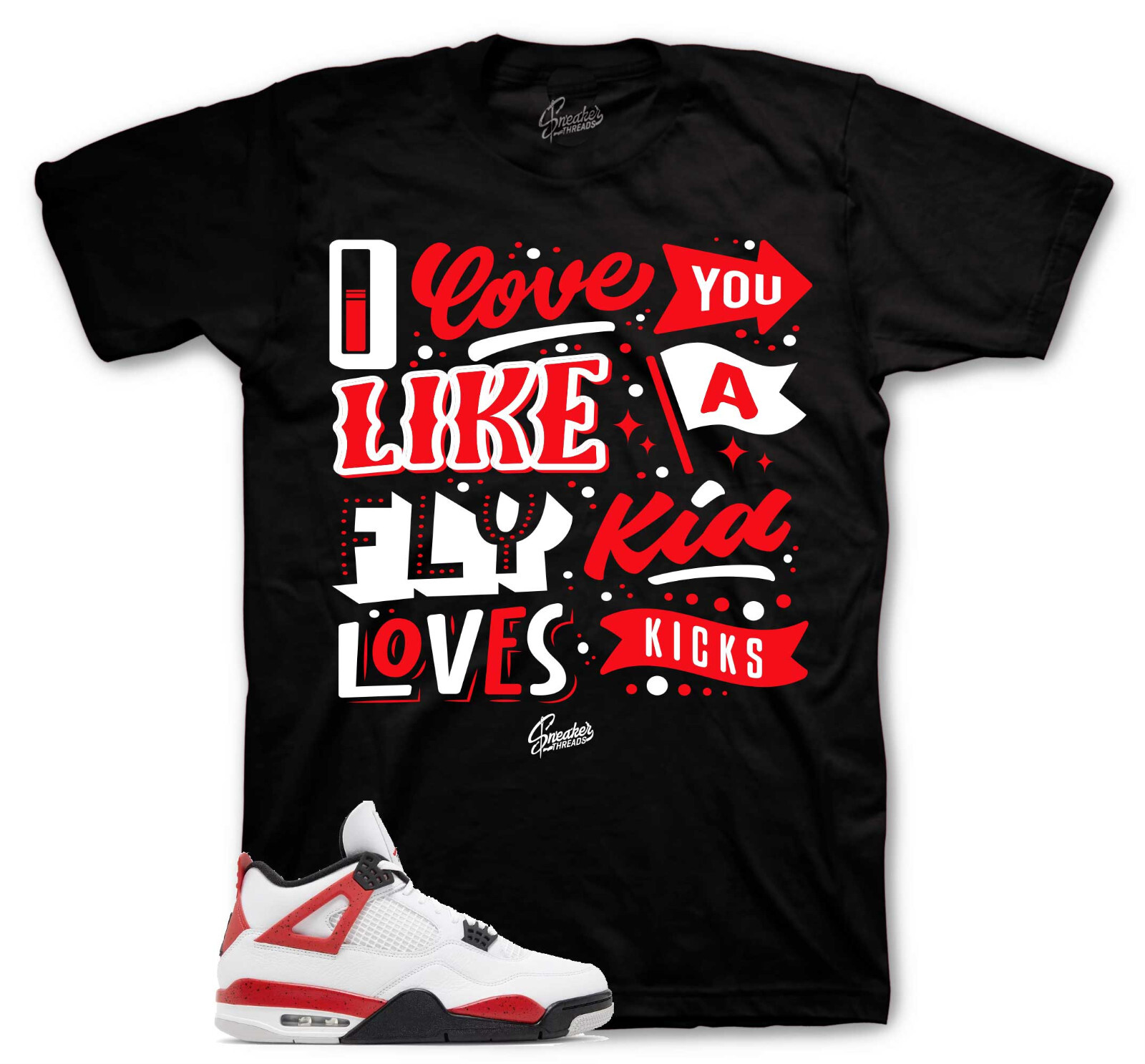 fire red 4s shirt