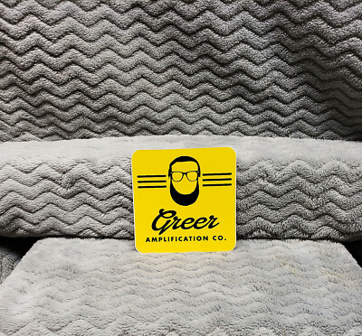 Greer Amps Sticker Yellow 