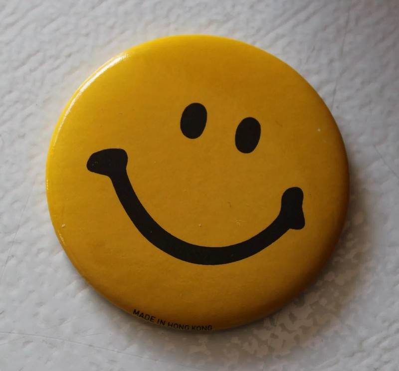 Badge Vintage 89' - Acid - New Beat - House - Smiley