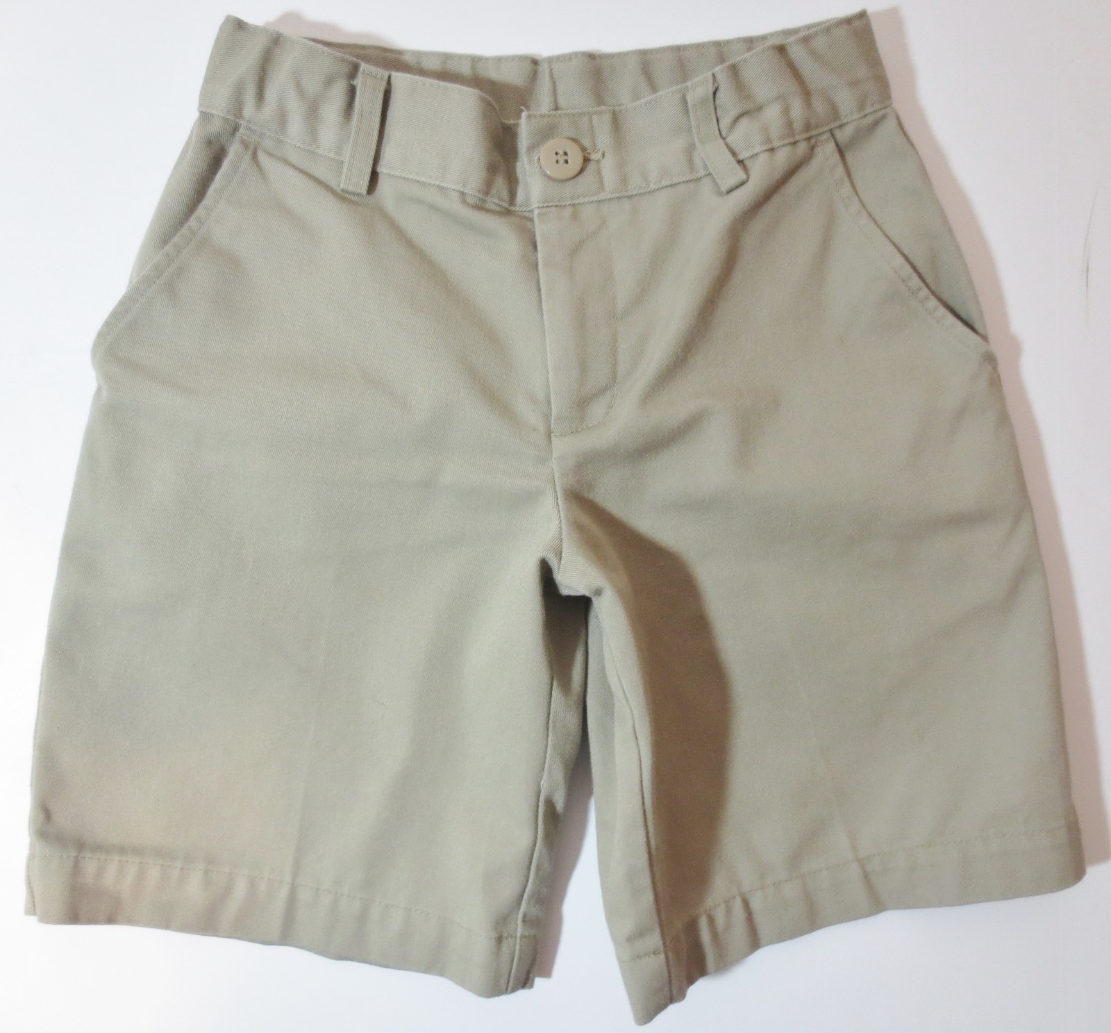 Austin Trading Co Boys Size 7 Khaki School Uniform Shorts Adjustable Waist