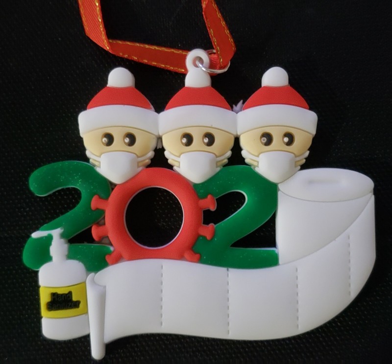 Personalized Christmas Ornament - 2020 Toilet Paper, Families of 3/4/5/6