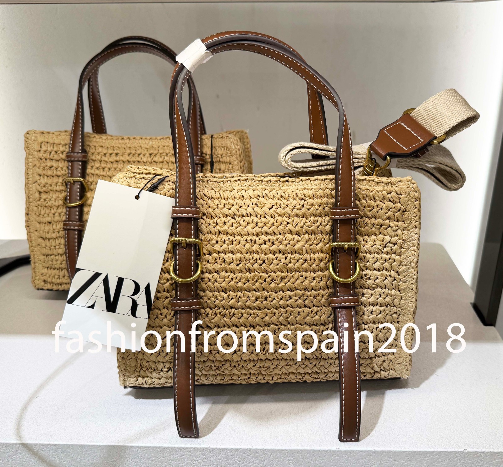 ZARA NEW WOMAN WOVEN MINI TOTE BAG LIGHT BEIGE 6620/510/111