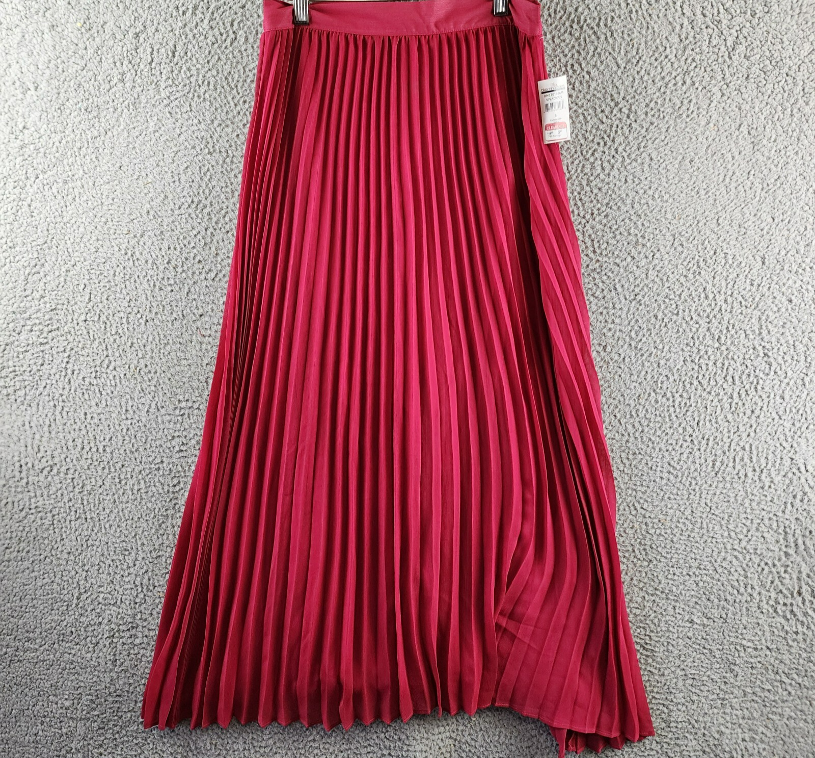 Adrienne Landau Onyx Pleated Skirt Women's S Vivacious Solid Back Zip Closure - Picture 1 of 15