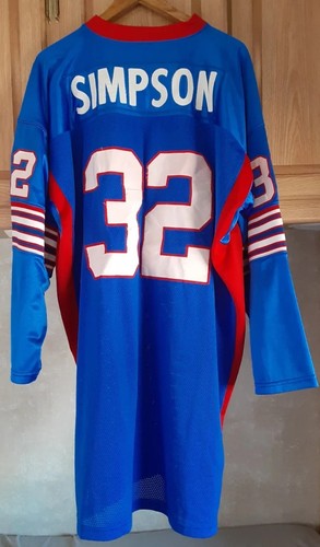 シャツ Mitchell & Ness / OJ Simpson Jersey Lot Detail - O.J. Simpson Signed Bills Mitchell & Ness