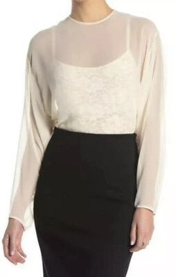NEW $148 Free People Hot As Hell HAH Moma Jen Bodysuit Sz XS Lace ChiffonZ197-12