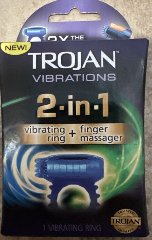 Trojan Vibrations Ring + Finger Massager: Double the Fun, Double the Pleasure