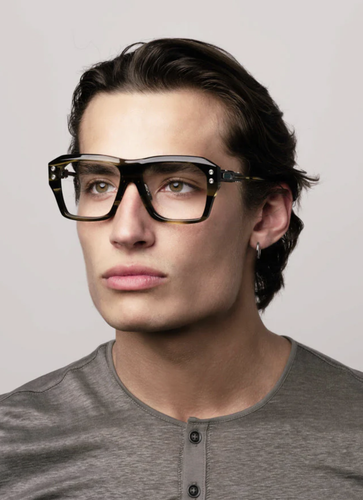 DITA DITA DTX417-A-03 GRAND-APX CYBER SMOKE - BLACK IRON EYEGLASSES