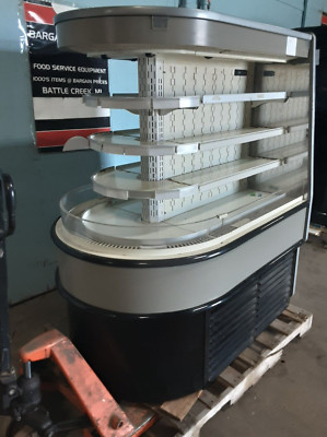 4 SHELF MULTI DECK SELF CONTAINED END CAP GRAB AND GO MERCHANDISER COOLER