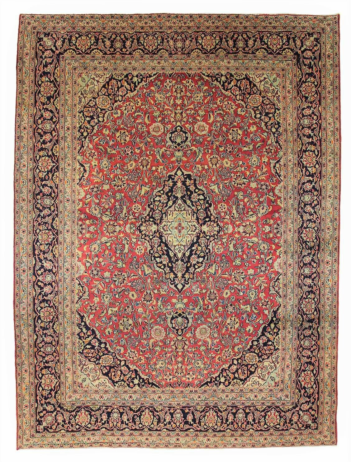 Teppich Maschhad Handgeknüpft Perserteppich Orientteppich Carpet Rug 388x297cm