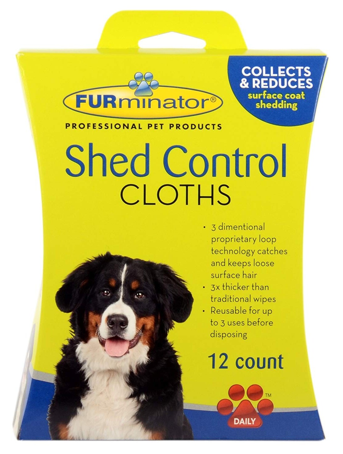 NEW 72-COUNT FURminator Dog Shed Control Cloths Removes Loose Hair & Cleans Coat