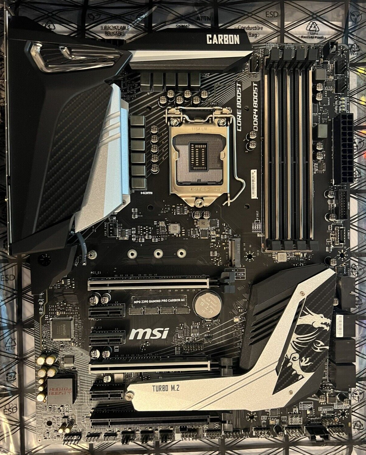 マザーボード MSI MPG Z390 Gaming PRO Carbon LGA1151 MSI - MPG Z390 GAMING PRO CARBON AC (Socket LGA1151) USB 3.1