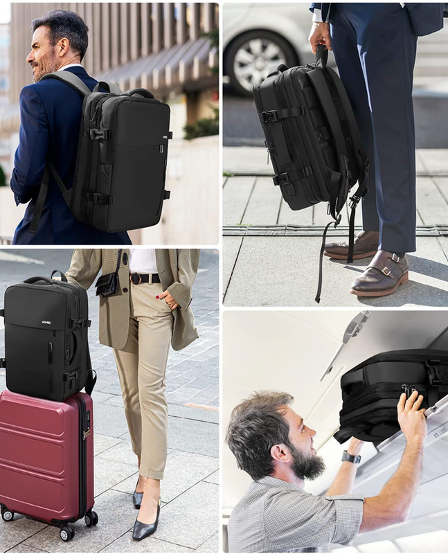 Travel Backpack Carry on Personal Item Bag for Airlines 18X14X8 Inches, 40L Expa