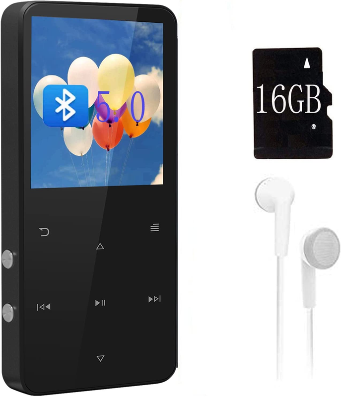 With Bluetooth 5.0,16gb Music Player With Speaker,portable Hifi Sound