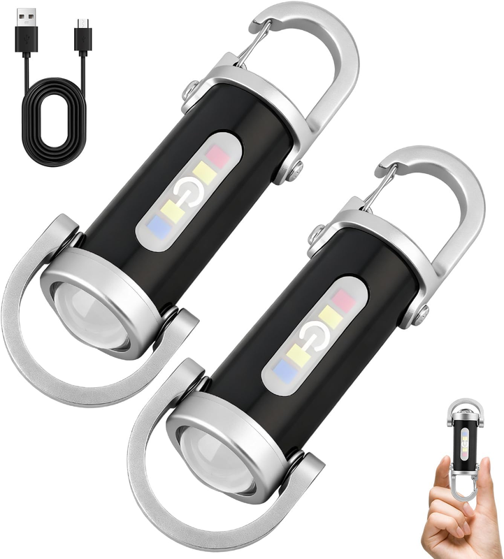 1200 lumen rechargeable flashlight with memory Nitecore MH10 v2 USB-C L2 V6 LED and is powered by a 21700 li Wurkkos Mini FC11C Orange 4000K