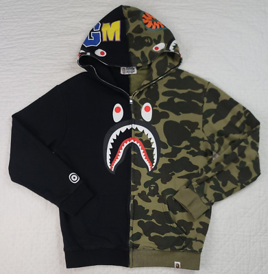 Bape split camo hoodie sales