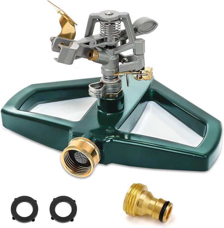 For Yard -  Water Sprinkler For Lawn With Metal Base, Pulsat