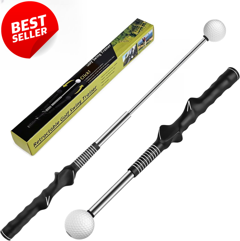 Retractable Golf Swing Trainer Speed Tempo Grip Training Aid Indoor - US