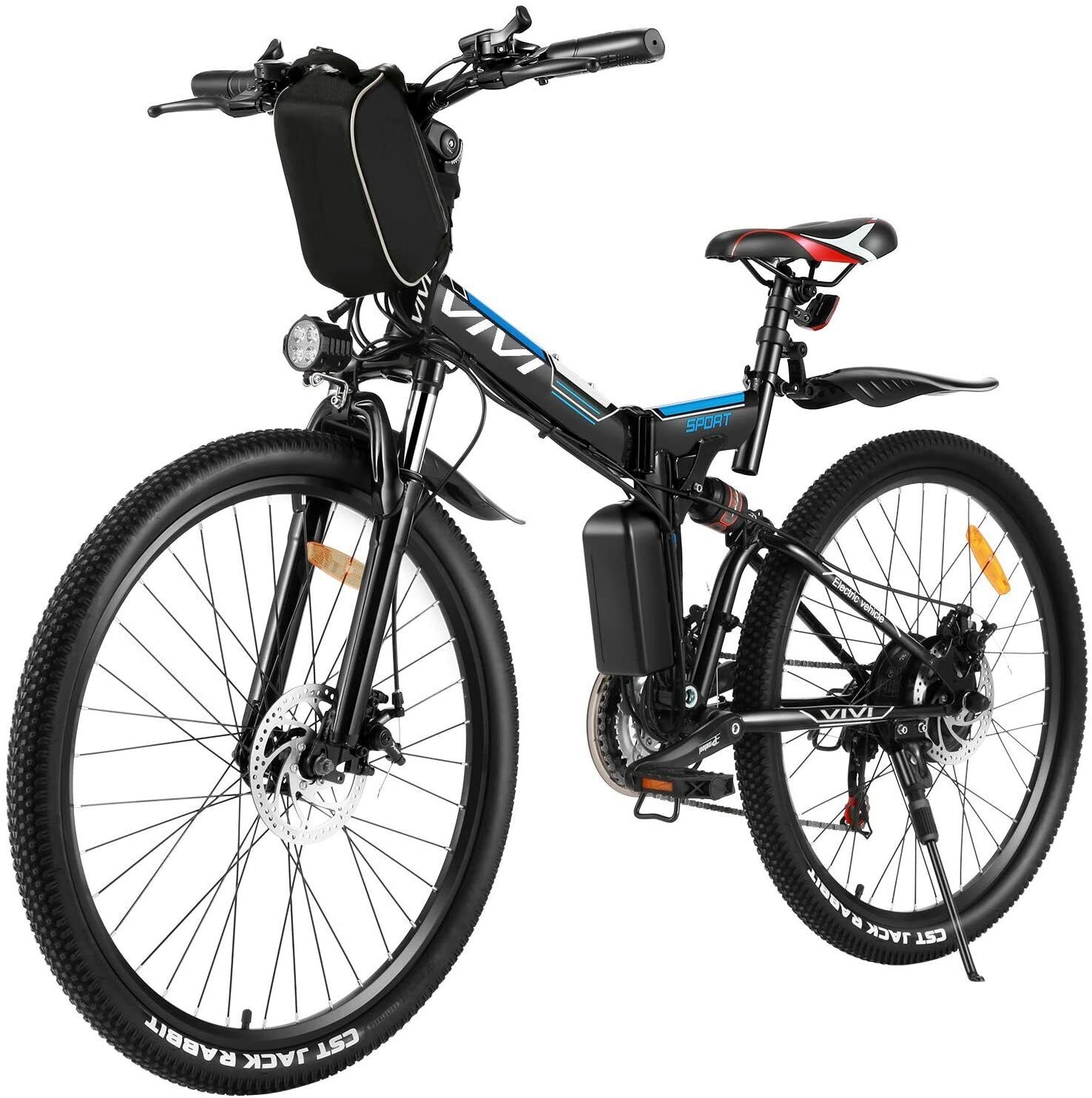 Electric Bicycle for Sale: VIVI 26'' Folding Electric Bike Mountain Bicycle 21 Speed 350W 36V Battery Adult in Hacienda Heights, California
