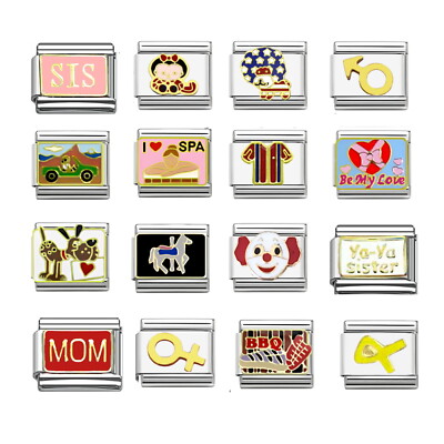 Italian Charms Classic 9mm Size for charm bracelets Series 8B  Sold individually