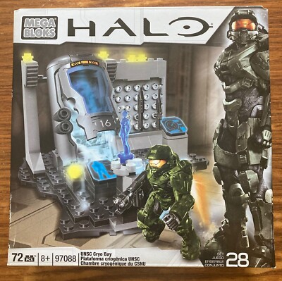 Halo Mega Bloks UNSC Cryo Bay 97088 Brand NEW Sealed --Master Chief Mini Cortana