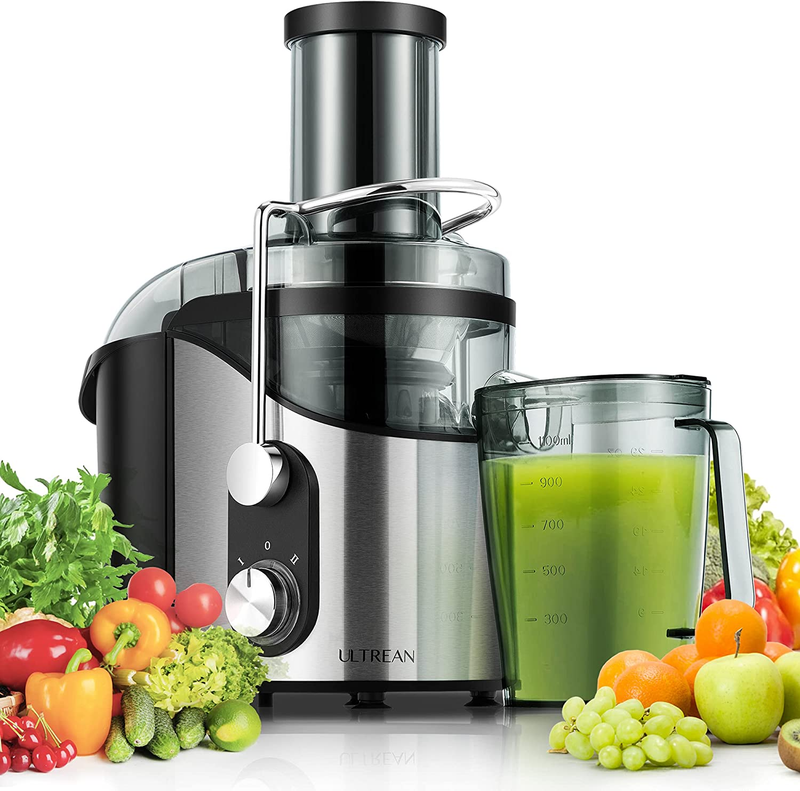 Juicer Machine, 800W Juicer with Big Mouth 3” Feed Chute, Dual Speeds Centrifuga