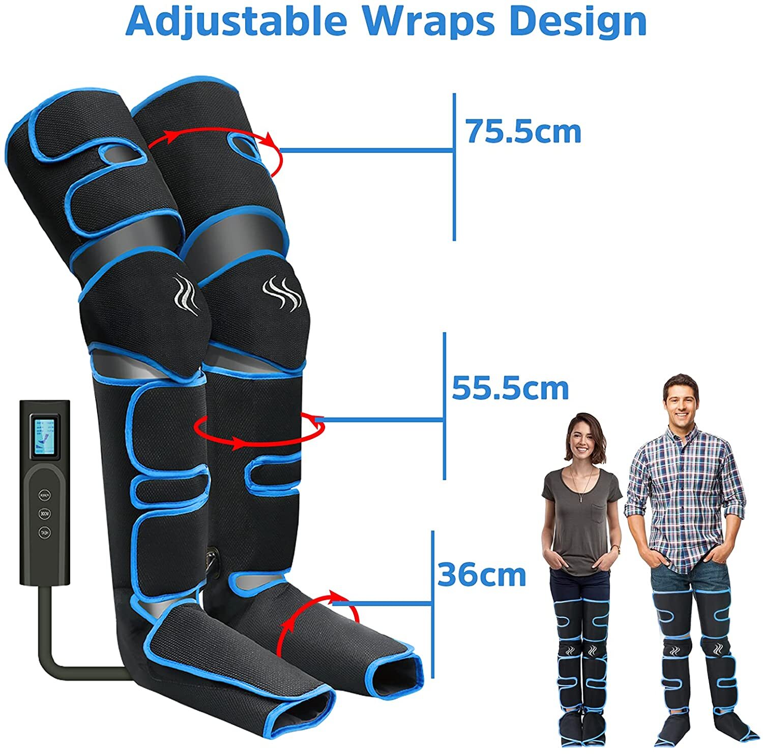 Leg Massager Air Compression Foot Calf Thigh Knee Massager