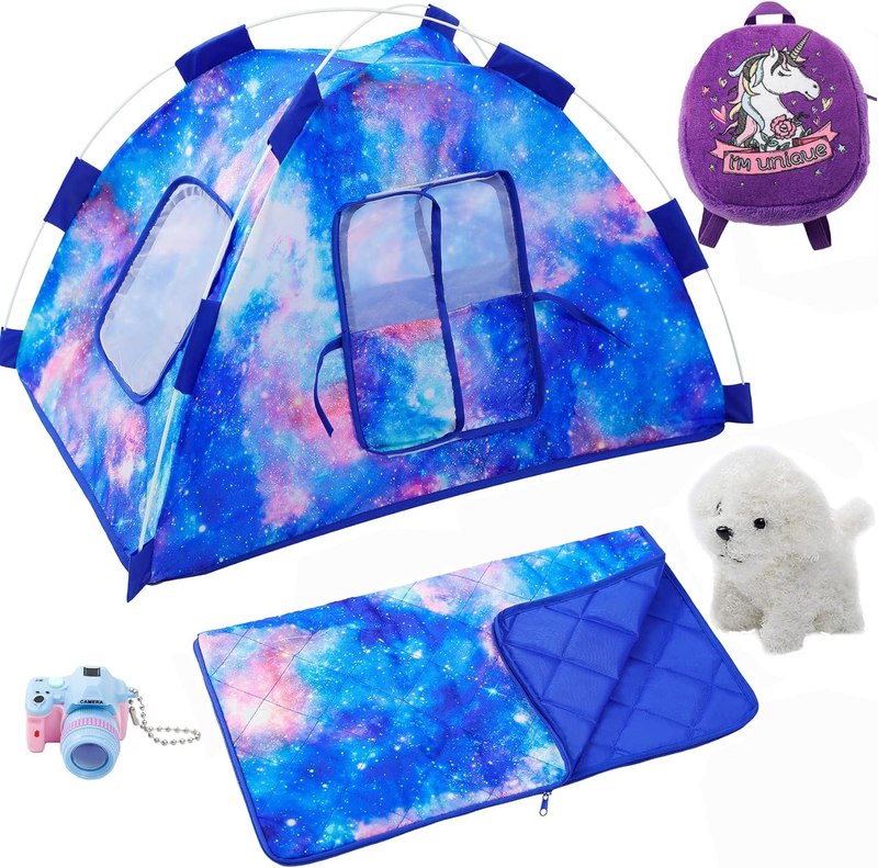 American 18 Inch Dolls Camping Tent Accessories - Include Do