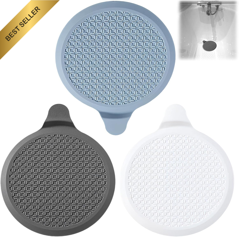 3 Pack Silicone Bath Plug Australia, 15.5X13Cm Sink Plug for Bathroom Kitchen Si